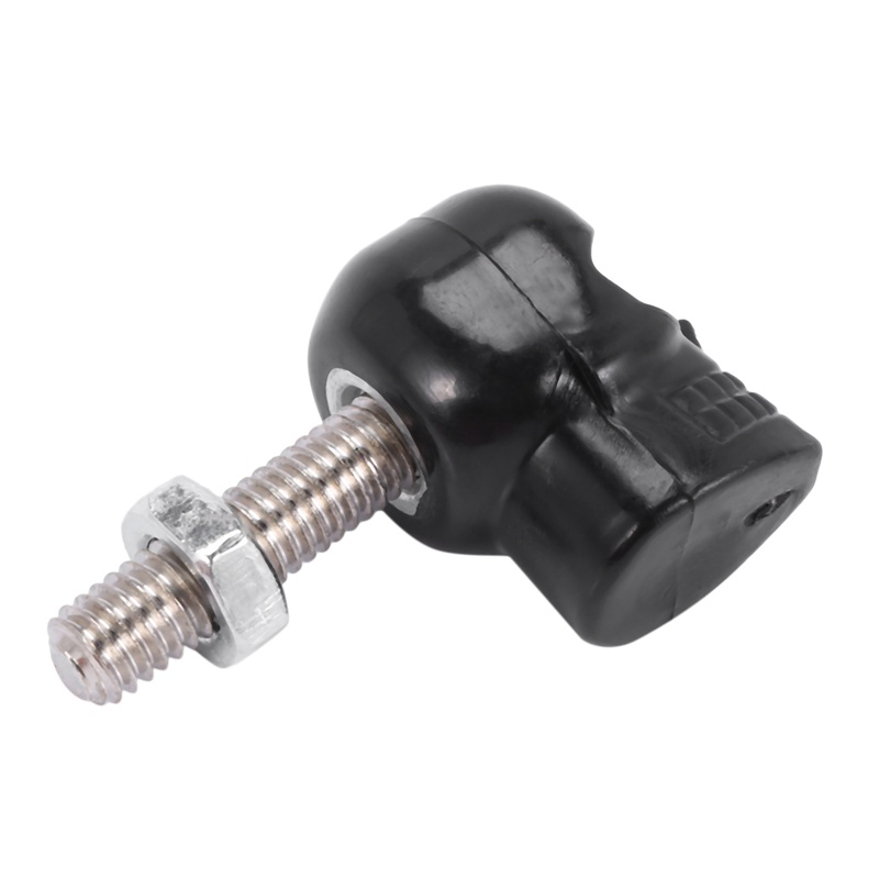 1 Cặp Ốc Vít Gắn Biển Số Xe Máy Màu Đen Hình Đầu Lâu