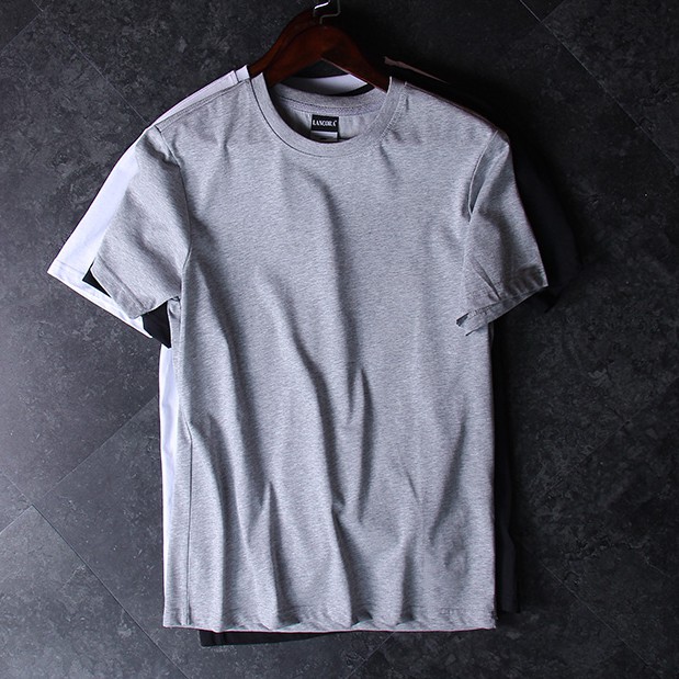 Áo thun nam cổ tròn basic tee thiết kế tay ngắn trơn ,áo phông nam unisex cộc tay vải coton co giãn 4 chiều | BigBuy360 - bigbuy360.vn