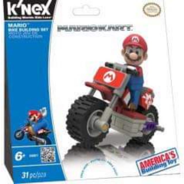 Bộ lắp ráp Nhân Vật Mario Moto / MARIOKART của ( K'nex Mỹ)