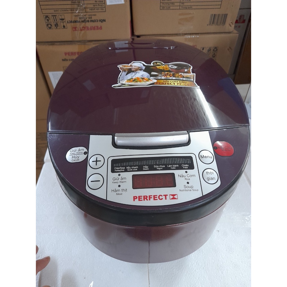 Nồi Cơm Điện Tử Perfect Lòng Kiểu Niêu Perfect C608
