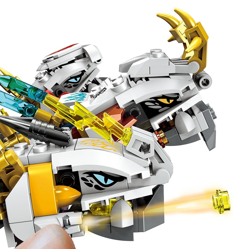 Đồ chơi giáo dục Lắp Ráp mô hình  Ninja The Ultra Dragon Mecha 82201 4031