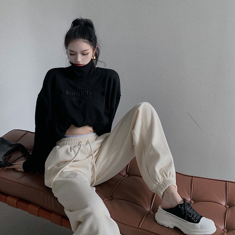 Ulzzang ( 얼짱) - ÁO NỈ THU ĐÔNG CỔ LỌ THỜI TRANG NỮ (CHẤT DÀY)