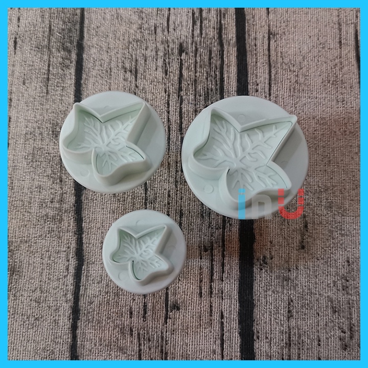 HCM - Bộ khuôn cutter nhấn bánh quy, cookies , fondant trang trí bánh kem hình cỏ ba lá, lá hoa hồng, lá phong... BCT