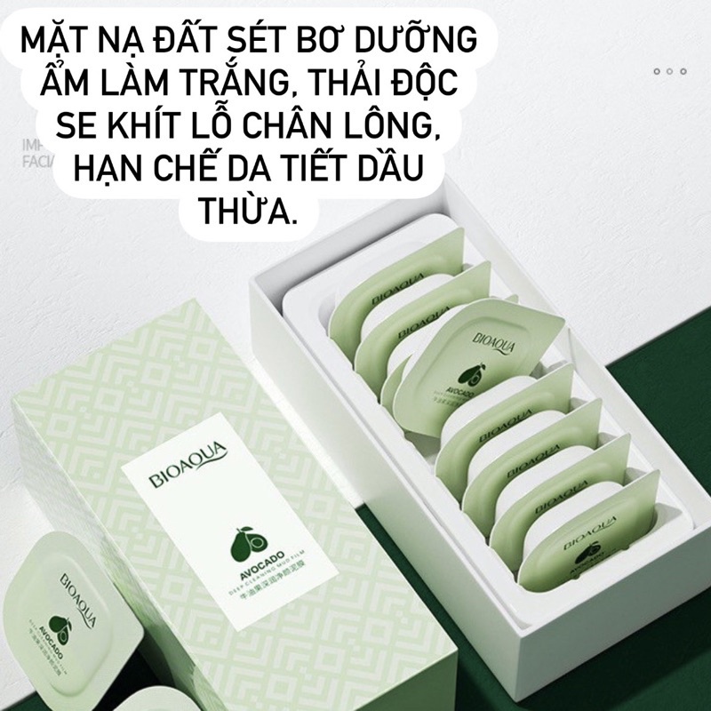 Mặt nạ bùn khoáng đất sét BIOAQUA kiềm dầu thu nhỏ lỗ chân lông, làm sạch dưỡng ẩm làm sáng da nội địa Trung Mita Beauty