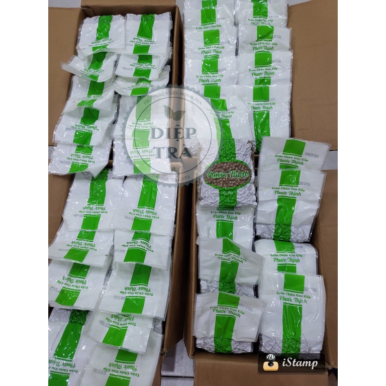 Trân châu đen Phước Thịnh 2kg (Dẻo dai, hạt tròn, để lâu trong nước đá vẫn mềm dai) - ĐỘC QUYỀN PHÂN PHỐI BỞI DIỆP TRÀ