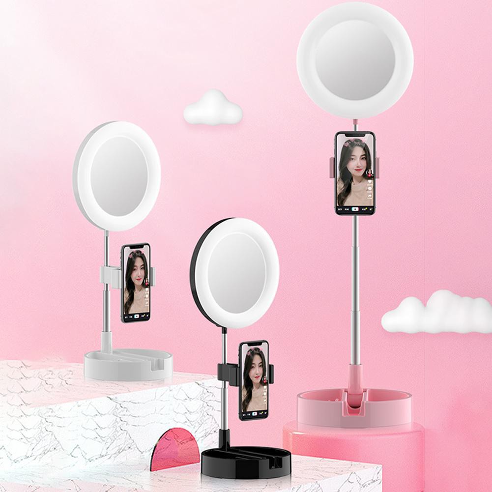 Đèn Live Stream kiêm Gương Trang Điểm Makeup Lamps G3,, để bàn, 3 chế độ ánh sáng