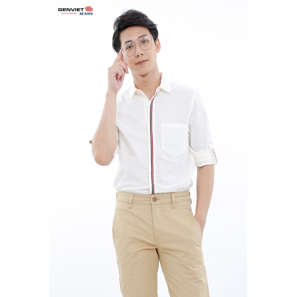 Áo sơ mi dài tay nam T3121C544 GENVIET