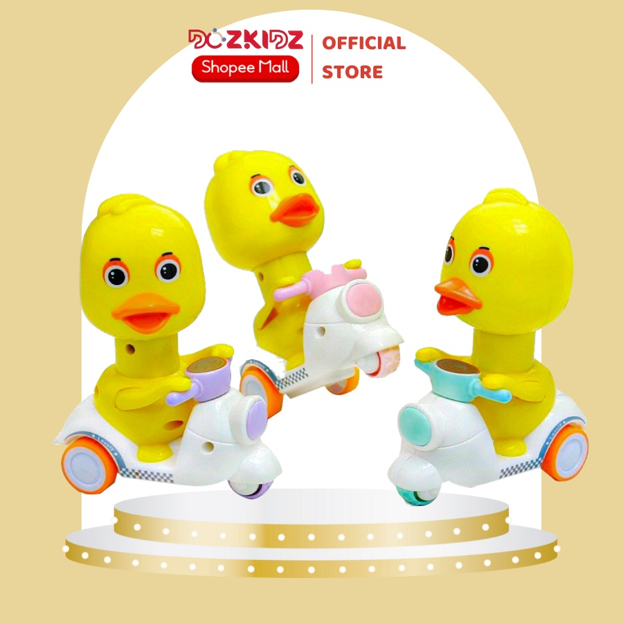 Đồ chơi con vịt chạy xe máy ngộ nghĩnh cho trẻ từ 6 tháng tuổi trở lên – Dozkidz