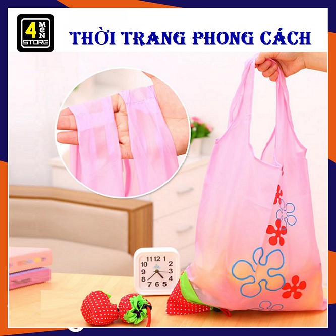 ⚡ Túi Tote Dâu Tây - Túi Mua sắm Dâu Tây Rút Gọn Tái Sử Dụng Và Thân thiện Môi Trường - Siêu Tiện Dụng ⚡