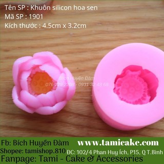 Khuôn silicon hoa sen thái 1901