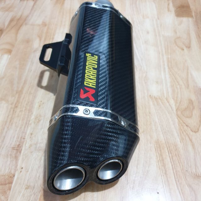 Pô Akrapovic 2 nòng CARBON THẬT