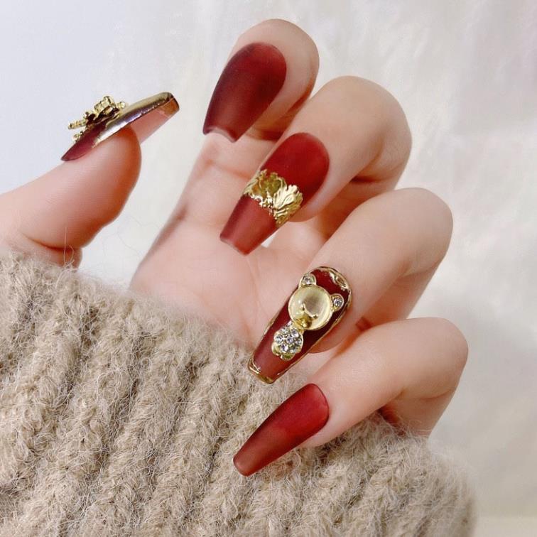 Charm gấu nail, charm bướm nail quốc dân phong cách hàn quốc
