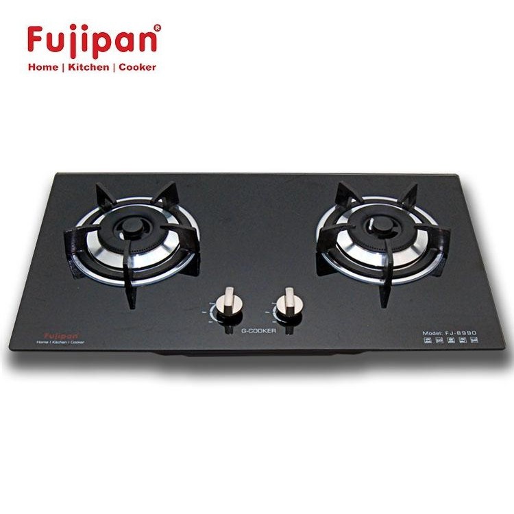 Bếp gas âm 2 lò Fujipan FJ-8990B (Đen)