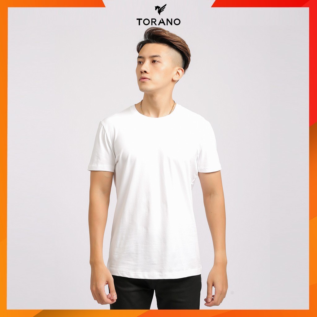 Áo thun nam TORANO ngắn tay trơn cổ tròn TS306 vải cotton mềm co giãn | BigBuy360 - bigbuy360.vn