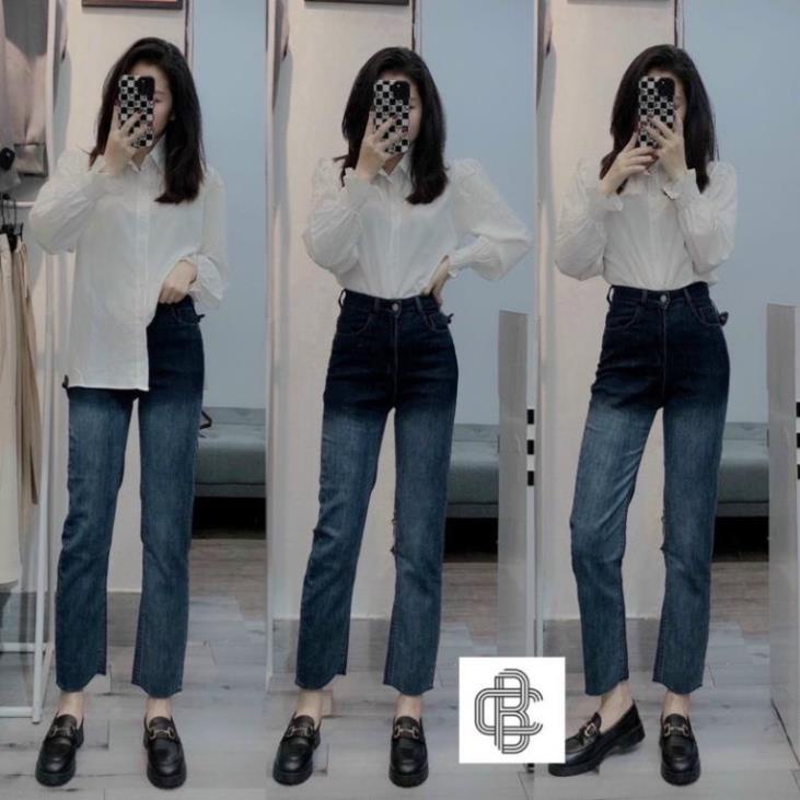 ( Ảnh Thật ) Quần jeans ống đứng loang độc lạ ! '