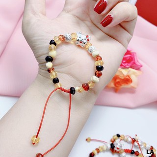 VÒNG HỔ PHÁCH MIX CON GIÁP BẠC CHO BÉ