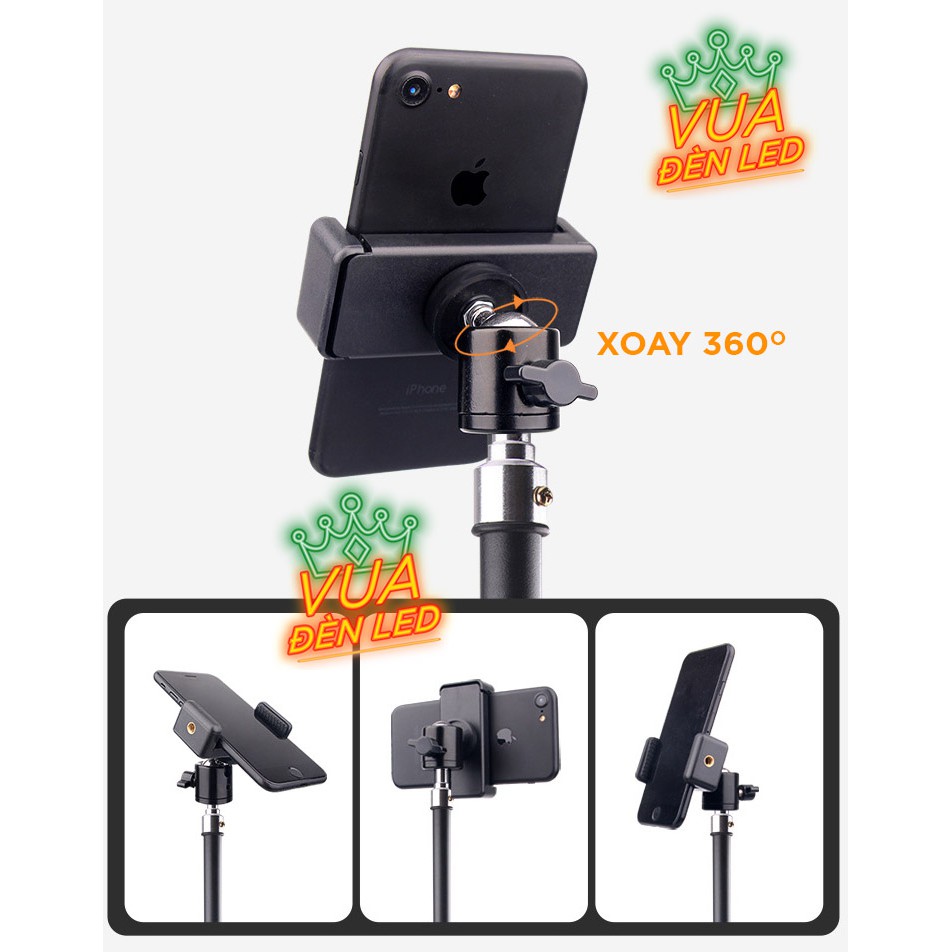 Giá Đỡ Điện Thoại Chụp Ảnh, Quay Tiktok, Chân Máy Tripod Cây Livestream Có Kẹp Chắc Chắn