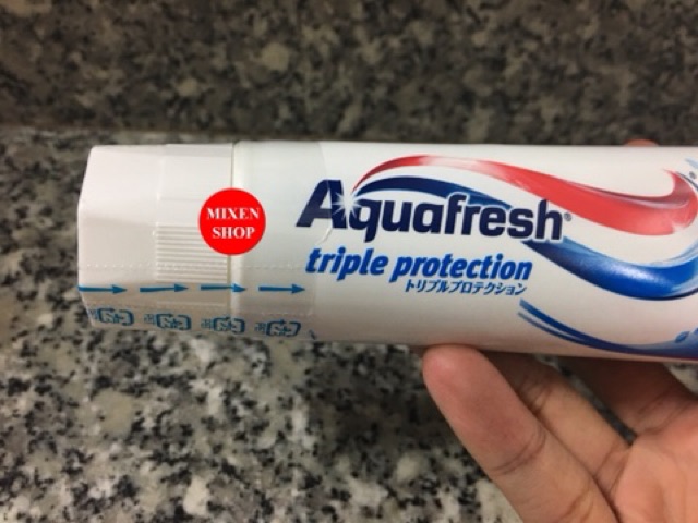 {Nội địa tiếng nhật} Kem Đánh Răng Aquafresh Nhật Bản 160g bạc hà