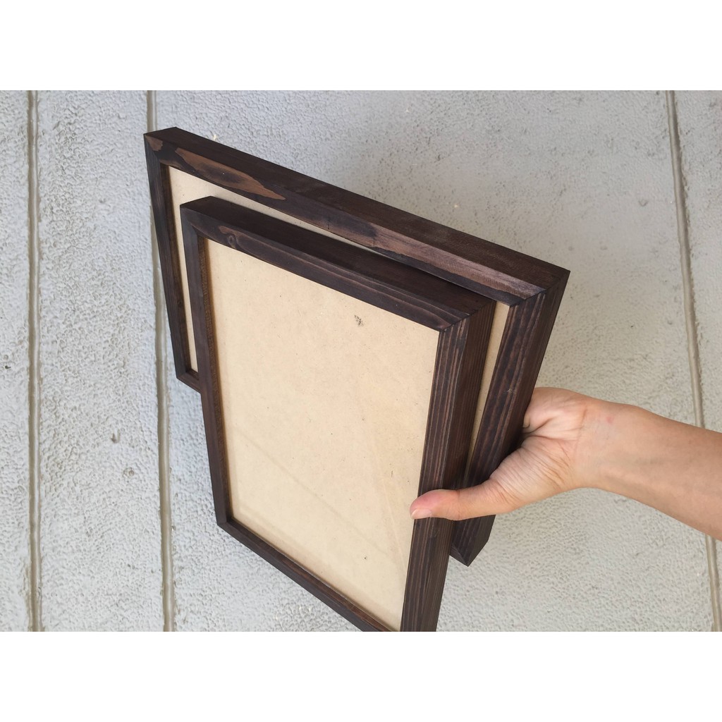 Khung Ảnh và Tranh Treo Tường - Tiệm Khung PT - Picture Frames - Khung Hình Gỗ Thông Mặt Kính