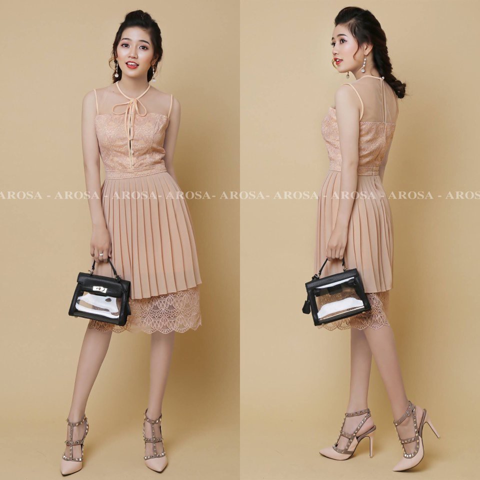 Đầm dự tiếc cao cấp Arosa - MS 4345
