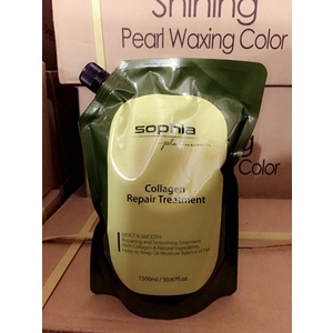 Kem Hấp Sophia Collagen 1500ml 500ml Phục Hồi Tóc Hư Tổn Do Ép Uốn Nhuộm Collagen Repair Treatment Bestmypham