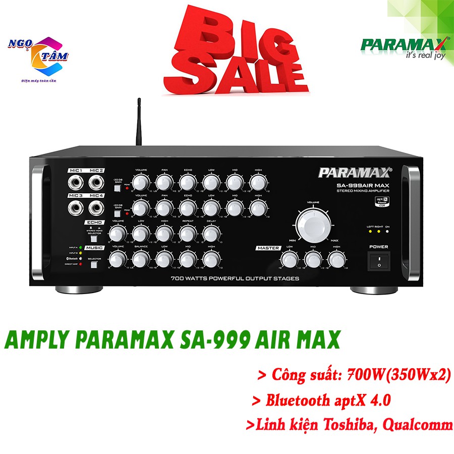 Amply Paramax SA-999 AIR MAX New - Hàng Chính Hãng