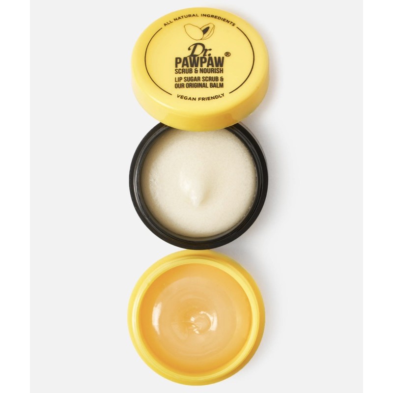 Dr. Pawpaw - Dưỡng Môi &amp; Tẩy Tế Bào Chết Cho Môi Dr.Pawpaw Lip Sugar Scrub &amp; Original Balm Duo 16g