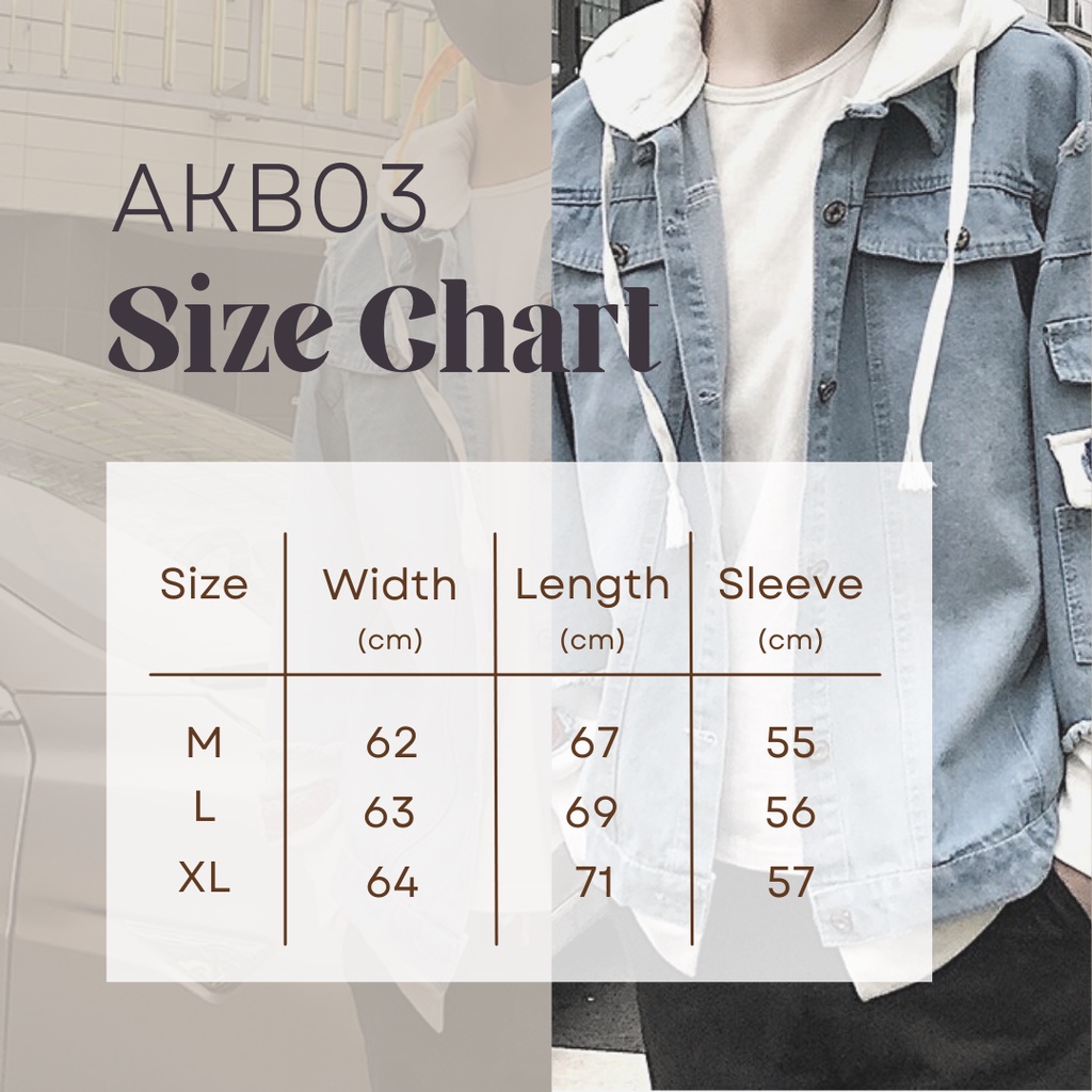 Áo Khoác Jeans Đôi Phối Mũ Nỉ Unisex Cho Cả Nam Và Nữ Vải Jeans Xuất Dày Dặn [AKBN03]