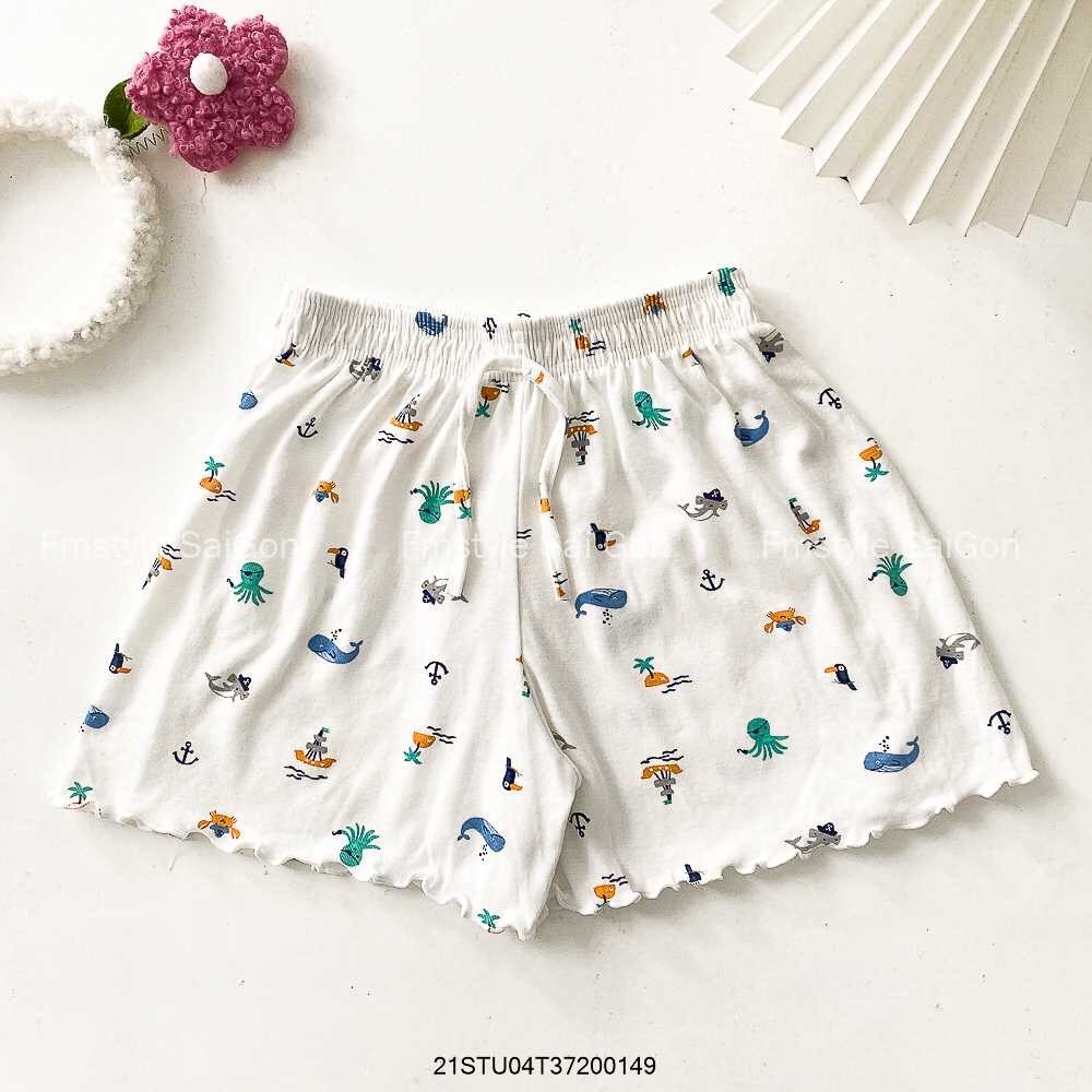 Quần sooc nữ cute chất cotton co giãn 4 chiều siêu mềm mát thấm hút mồ hôi cực tốt