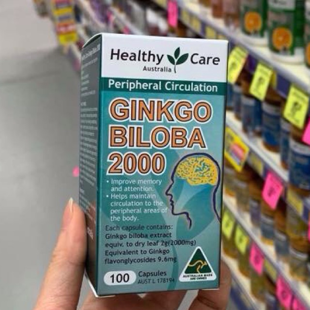 Ginkgo biloba bổ não Healthy care của Úc