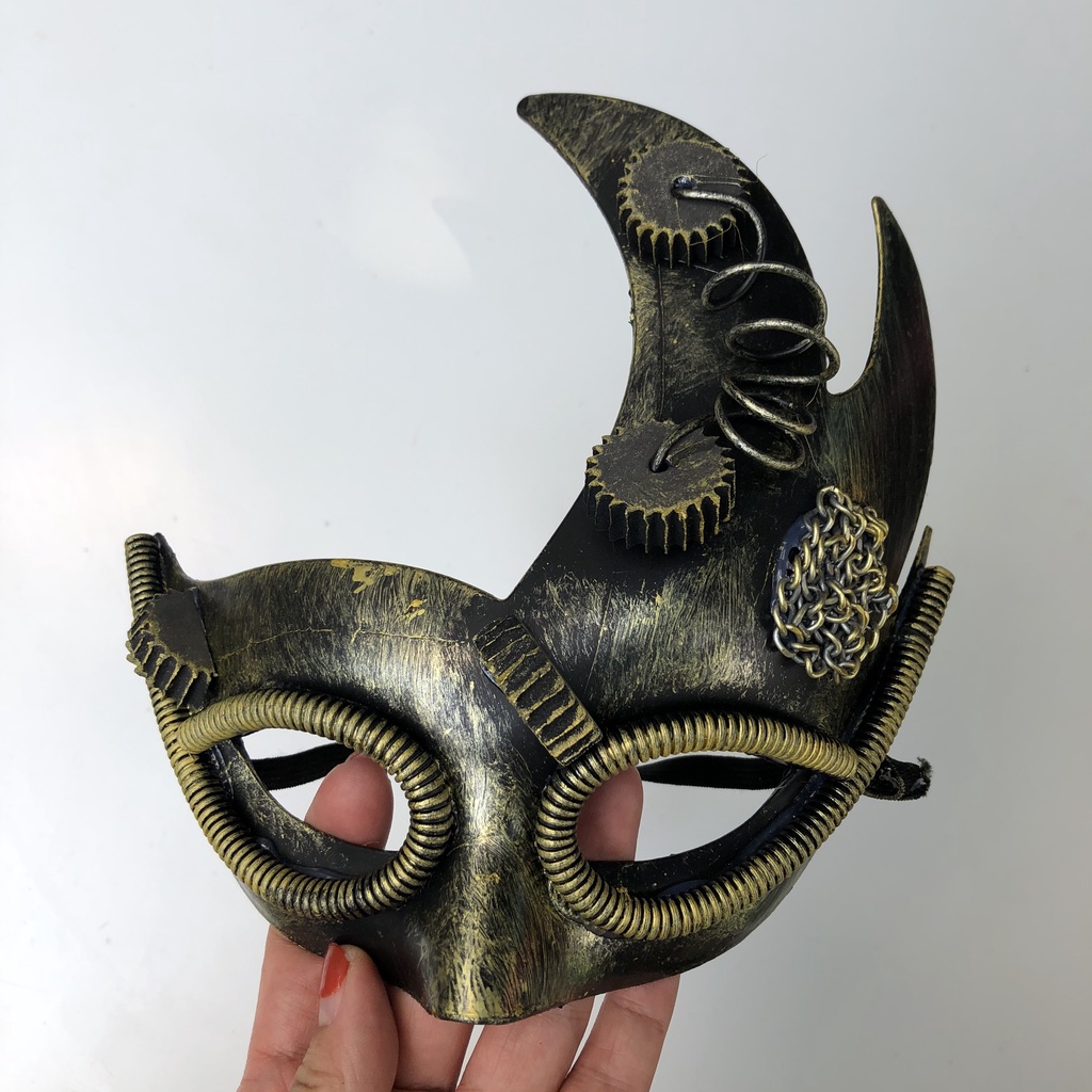 Mặt nạ mắt giả kim loại chơi trung thu, Halloween cho trẻ em và người lớn | BigBuy360 - bigbuy360.vn