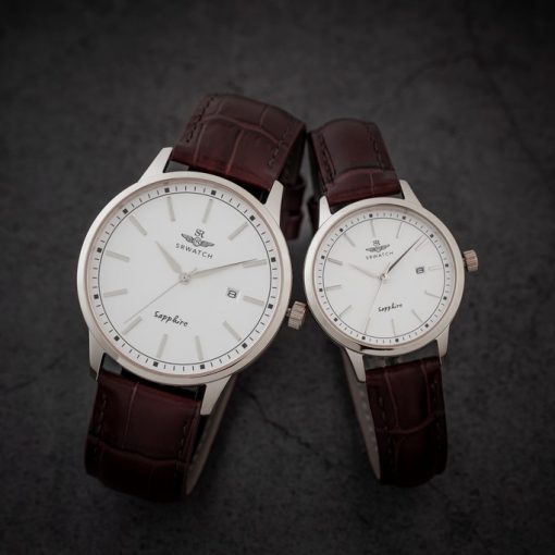 Đồng hồ đôi SRWATCH SL3008.4102CV nữ và SG3008.4102CV nam , mặt kính sapphire , chống trầy , chống nước , bảo hành 1 năm