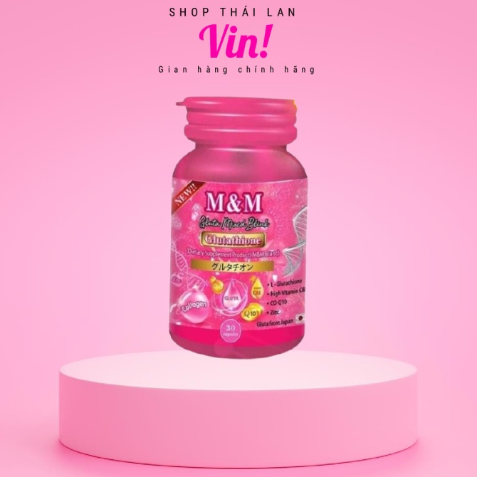 Gluta Mixed Blink viên uống trắng da Thái Lan