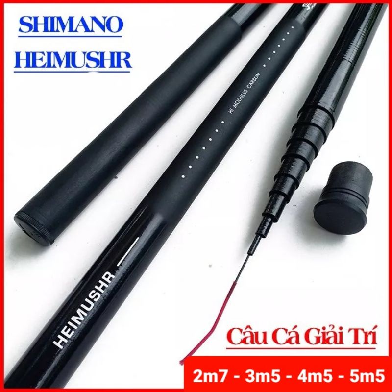 Cần tay câu cá Shimano cao cấp 2m7 - 3m5 - 4m5 - 5m5 / Cần câu rút Nhật Carbon Heimushr