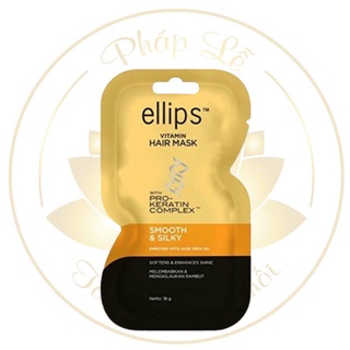 Kem ủ tóc giúp tóc mềm mượt óng ả Ellips Vitamin Hair Mask Pro Keratin Complex - Smooth & Silky 18G