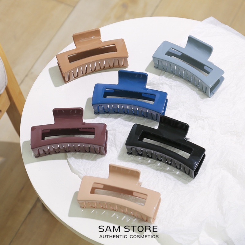 Kẹp tóc càng cua chữ nhật style Hàn Quốc