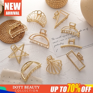 Set 9 Kẹp Tóc Kim Loại Hình Cá Mập Phong Cách Retro Cho Nữ