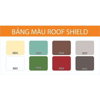Sơn chống thấm tường, chống thấm sàn, sơn chống thấm màu, sơn chống thấm acrylic - Roof Shield 1kg