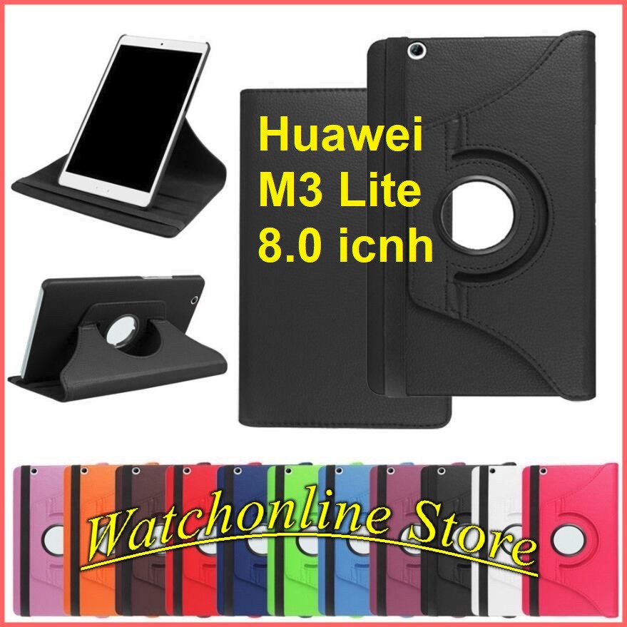 Bao da xoay 360 độ Huawei MediaPad M3 Lite 8.0 inch Model CPN-W09 / CPN -L09 / CPN- AL00