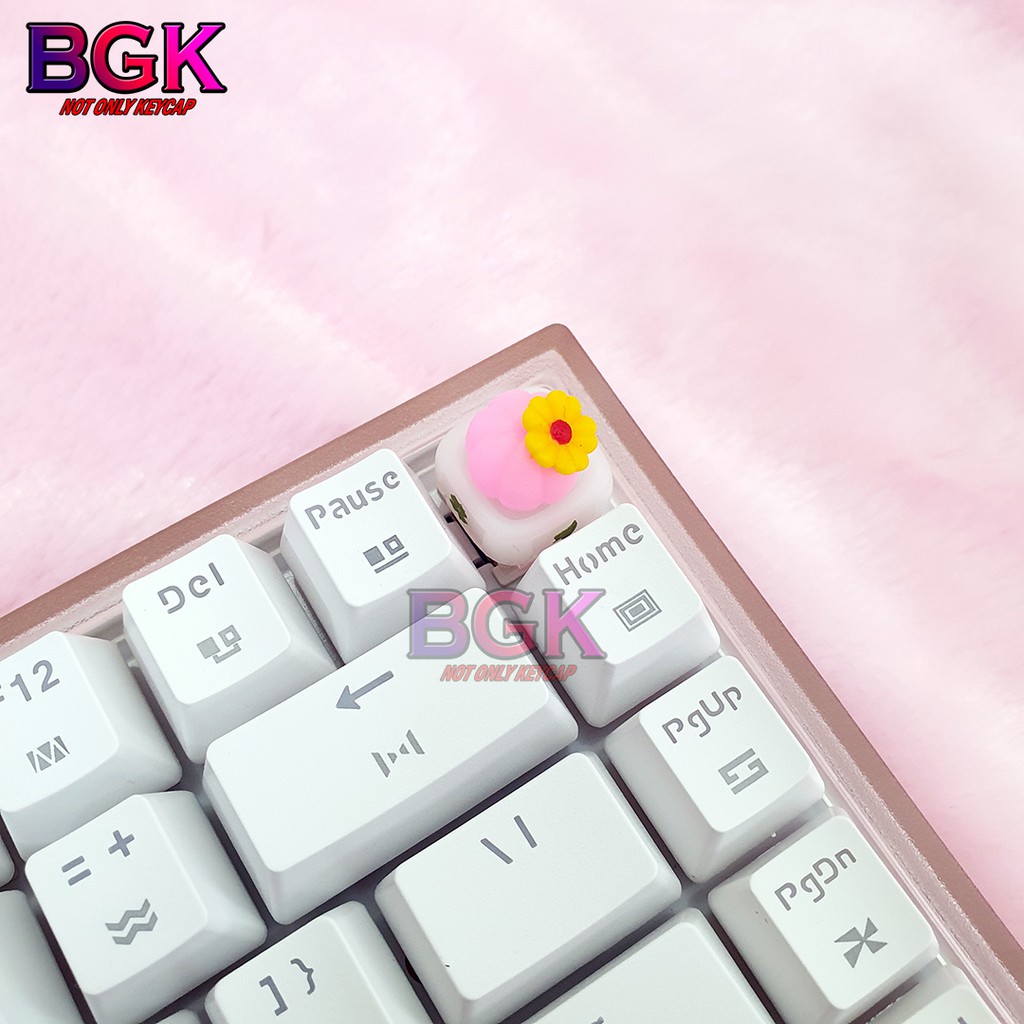 Keycap Lẻ Artisan Xương rồng dễ thương Cực đẹp ( cast resin nhiều lớp, Keycap bàn phím cơ,keycap resin độc lạ )