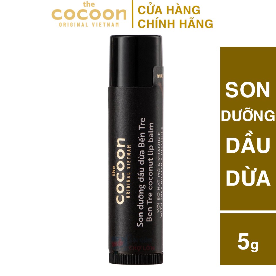 [CHÍNH HÃNG] Son dưỡng môi dầu dừa Bến Tre the cocoon 5g