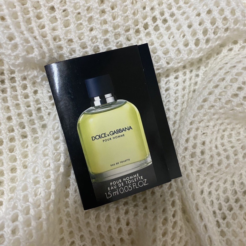 [FREESHIP] Sample Mẫu Thử Nước Hoa / Nước Hoa Mini Dolce & Gabbana Pour Homme Eau De Toilette 1.5ml 0.05 fl.oz