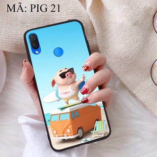 Ốp lưng Huawei Nova 3i viền dẻo TPU BST Heo Con