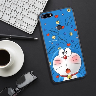 Ốp lưng huawei y7 2018/ y7 prime 2018/y6 2018/y6 prime , in hình chú mèo máy doremon.
