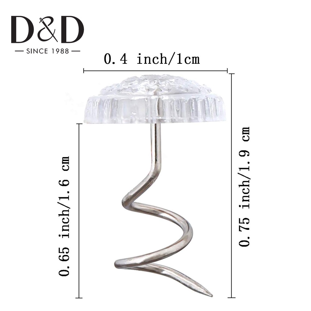 Set 30 Ghim Cố Định Đầu Bọc Ghế Sofa / Giường Bằng Thép Không Gỉ DIY