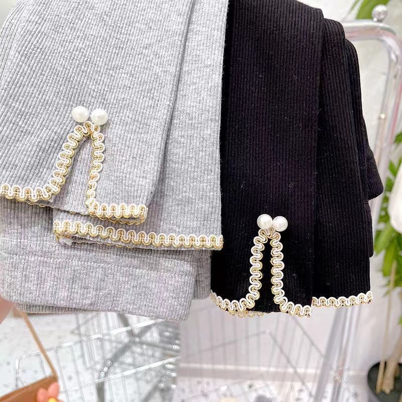 Quần Legging Ôm Dáng Co Giãn Thoải Mái Thời Trang Xuân Thu 2023 Mới Cho Bé Gái