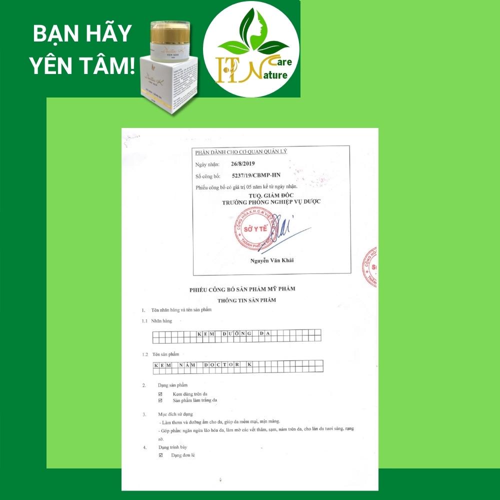 Kem nám Doctor K 30g mờ nám sáng da HT Nature Care
