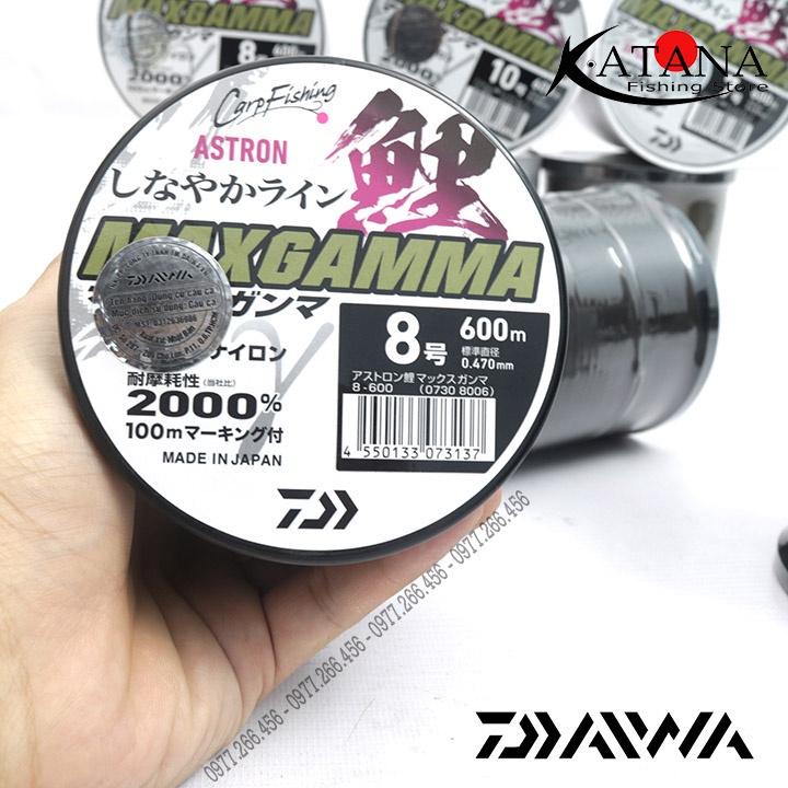 Cước Câu Nội Địa Nhật - DAIWA MAXGAMMA - Size Lớn săn hàng 600m