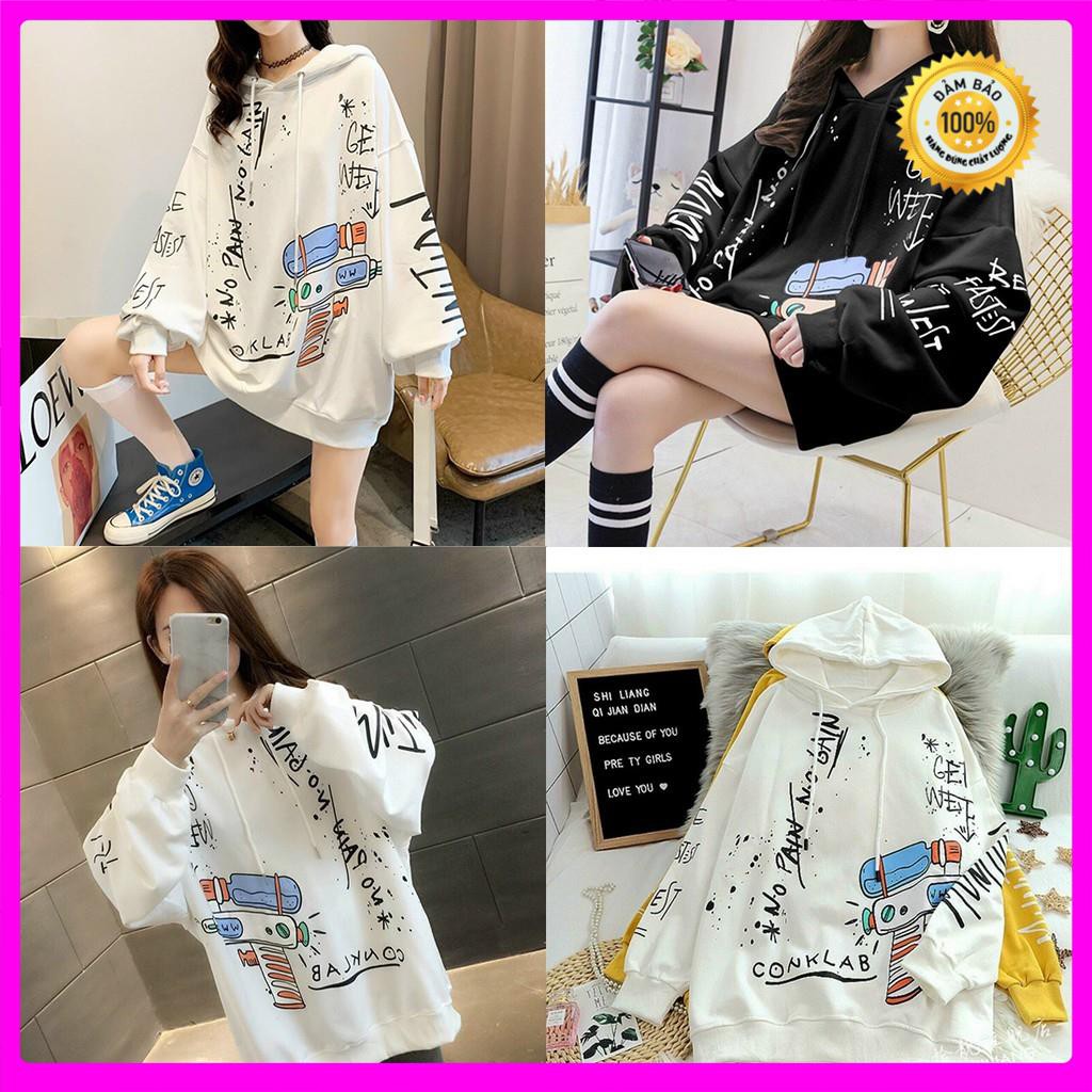 [Ảnh Thật] Áo Khoác Nữ Hoodie Hàn Quốc Thun Nỉ Ngoại Free Size 70kg AK67