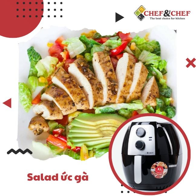 Nồi Chiên Không Dầu CHEF&amp;CHEF 6,5L Bảo Hành 12 Tháng